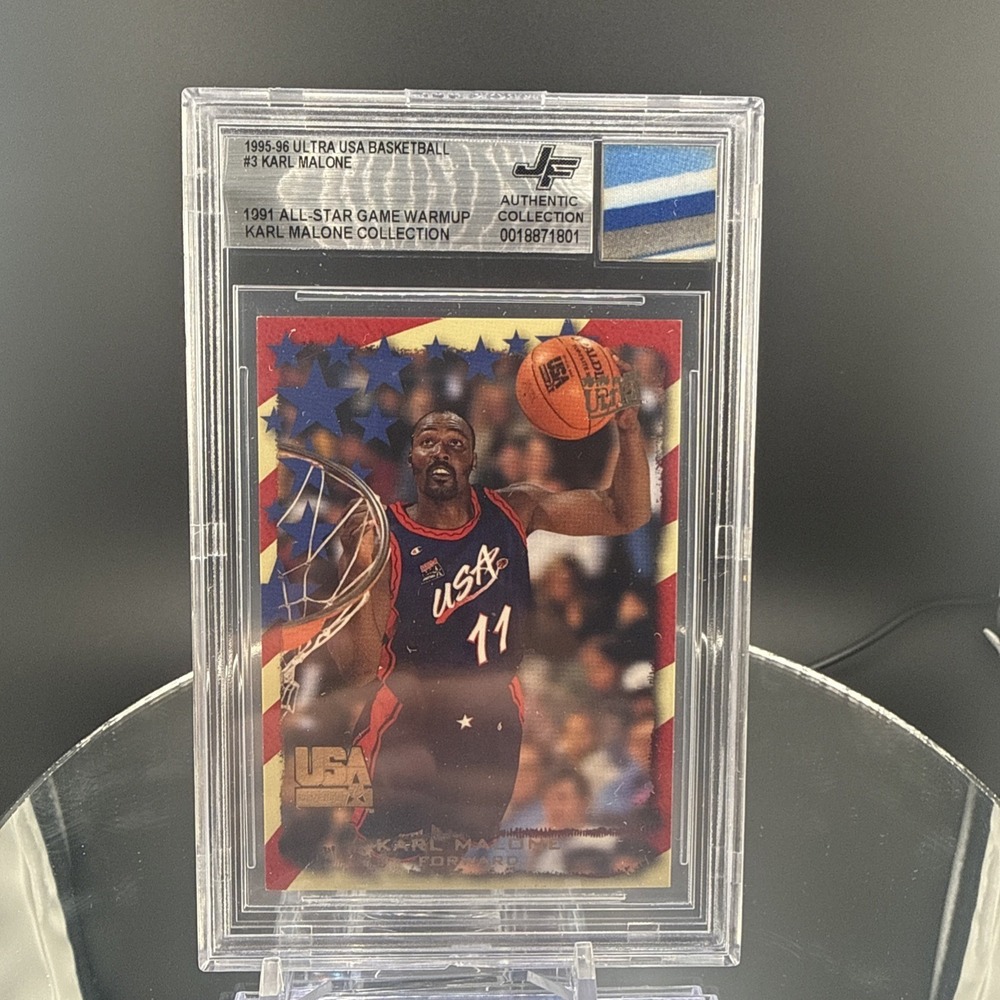 1991 All Star Worn Collection - Fleer Ultra USA Basketball Karl Malone #3 HOF
